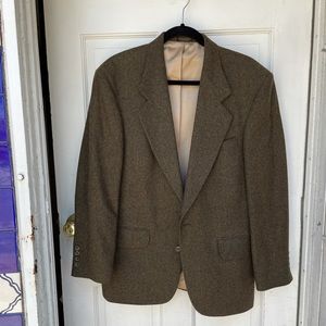 Oscar De La Renta Mens Tweed Suit Jacket